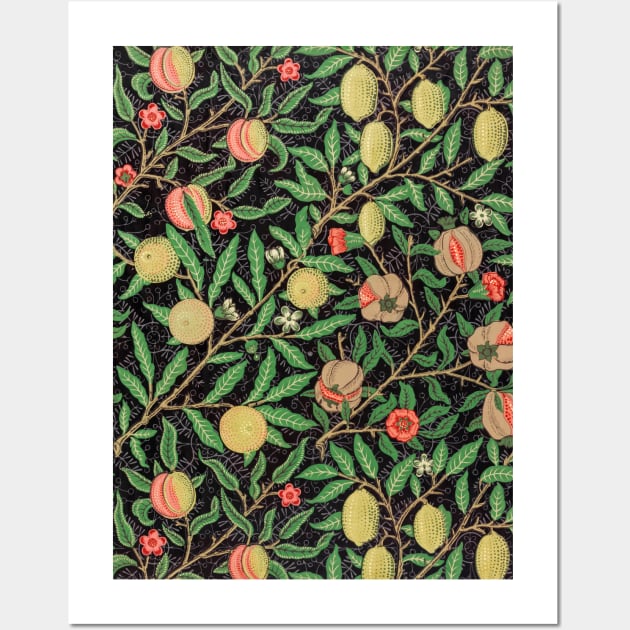 William Morris Fruit Pattern Wall Art by SybaDesign